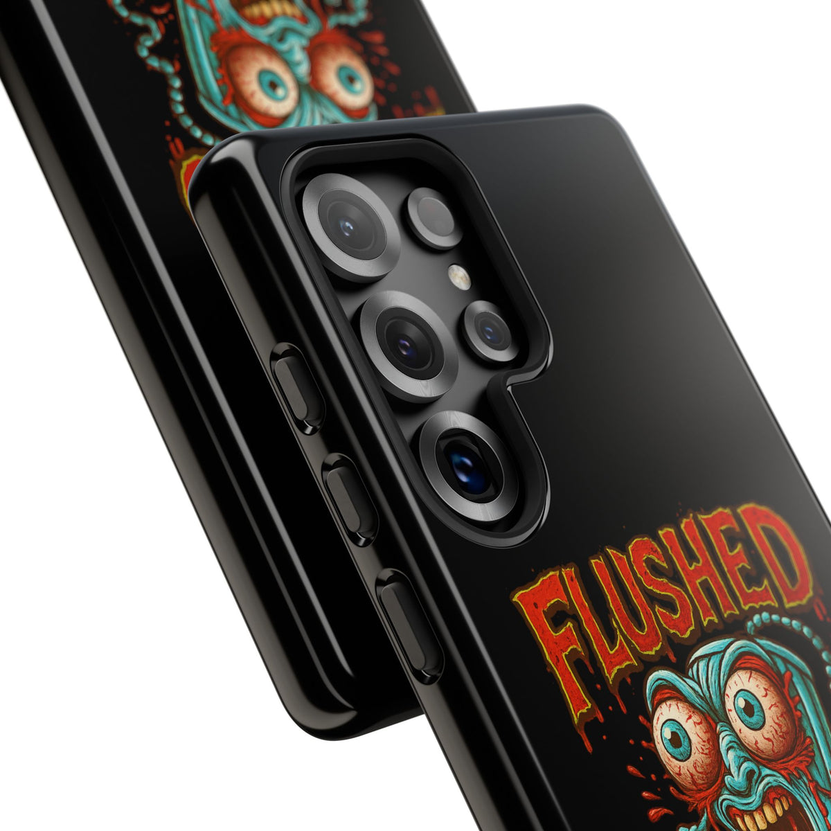 Phone Case — "Flushed But Not Forgotten" Horror Graphic iPhone Cover