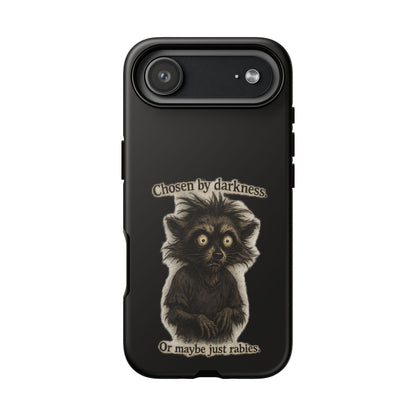 Phone Case - "Chosen by Darkness (Or Maybe Just Rabies)" Cute Creepy Retro Creature Protective Case