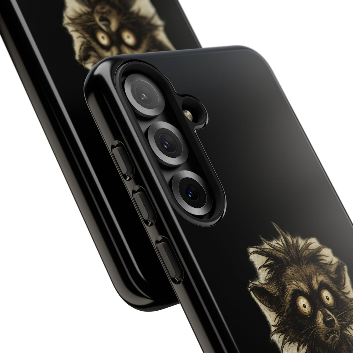 Phone Case — "Chosen by Darkness (Or Maybe Just Rabies)" Cute Creepy Lemur Design