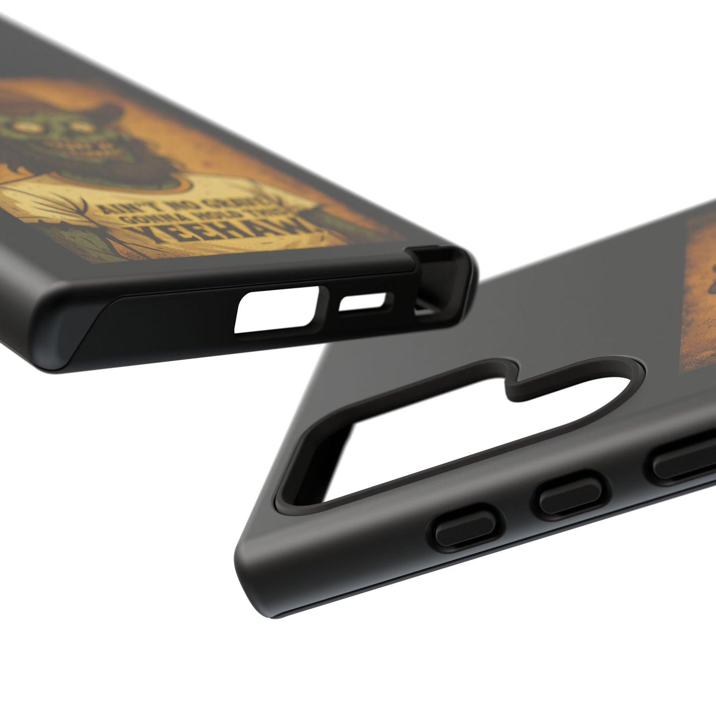 Zombie Cowboy Phone Case — "Ain't No Grave Gonna Hold This Yeehaw" Protective iPhone Cover