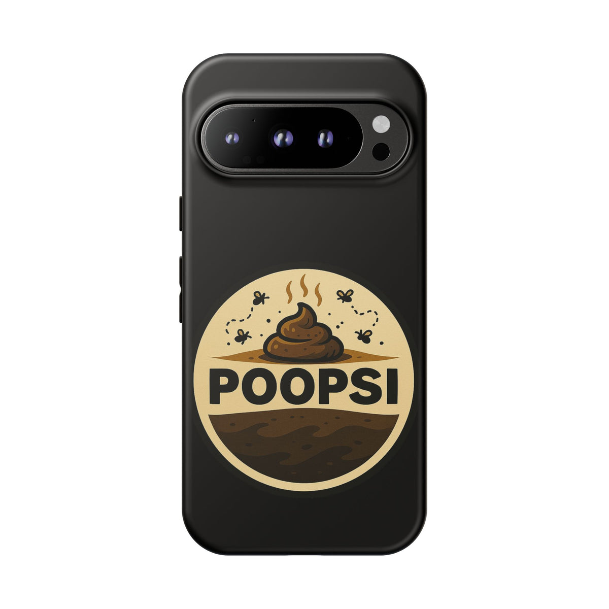 Phone Case — 'POOPSI' Funny Poop Logo Protective Cover