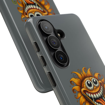 Funny Monster Sunflower Phone Case — "Photosynthesizing the Universe One Breakdown at a Time"