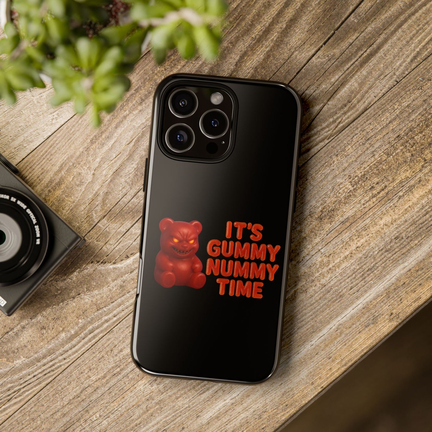 Phone Case — "It's Gummy Nummy Time" Red Gummy Bear Protective Case