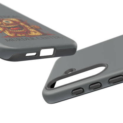 Phone Case — "Crispy Edges. Murder Center." Horror Toast Graphic
