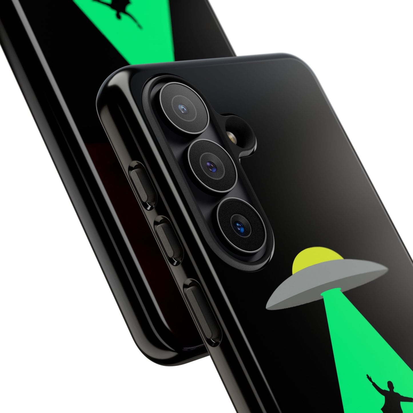 Phone Case — 'Beamed Up Before Rent Was Due' Alien Abduction Design