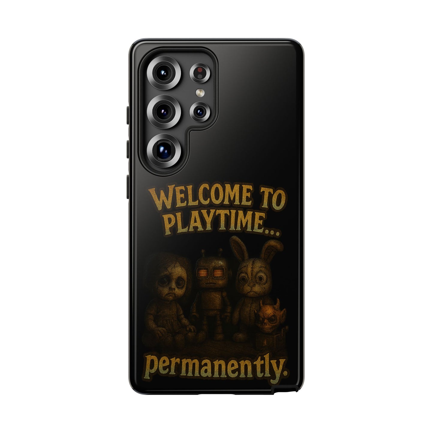 Phone Case — "Welcome to Playtime... Permanently." Horror Game Character Protective Case