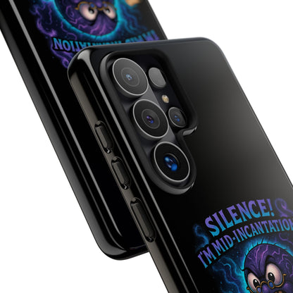 Phone Case — "Silence! I'm Mid-Incantation" Cute Angry Spider Magic Design
