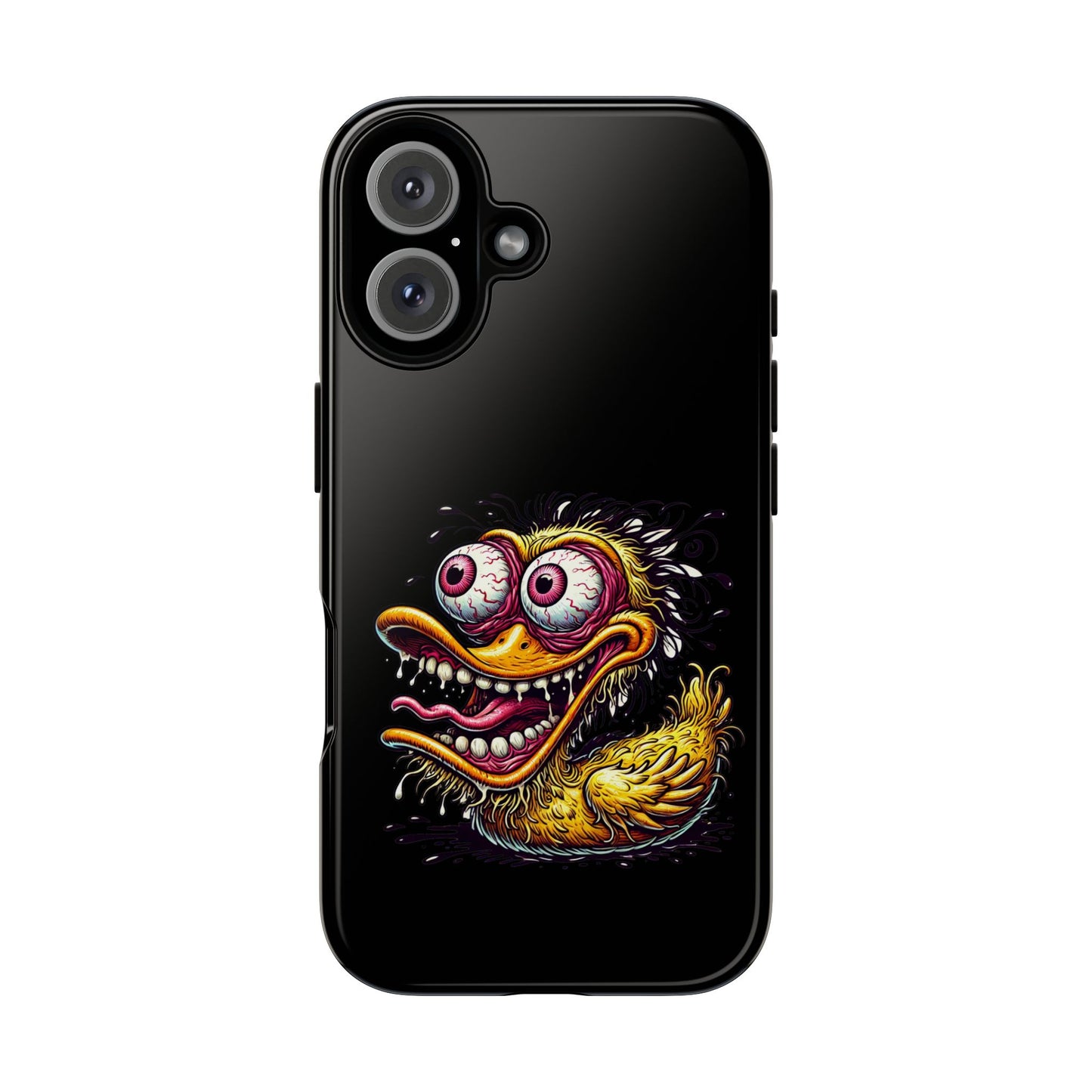 Duck Monster Phone Case — Crazy Cartoon Eye Duck Shock Design Tough Case