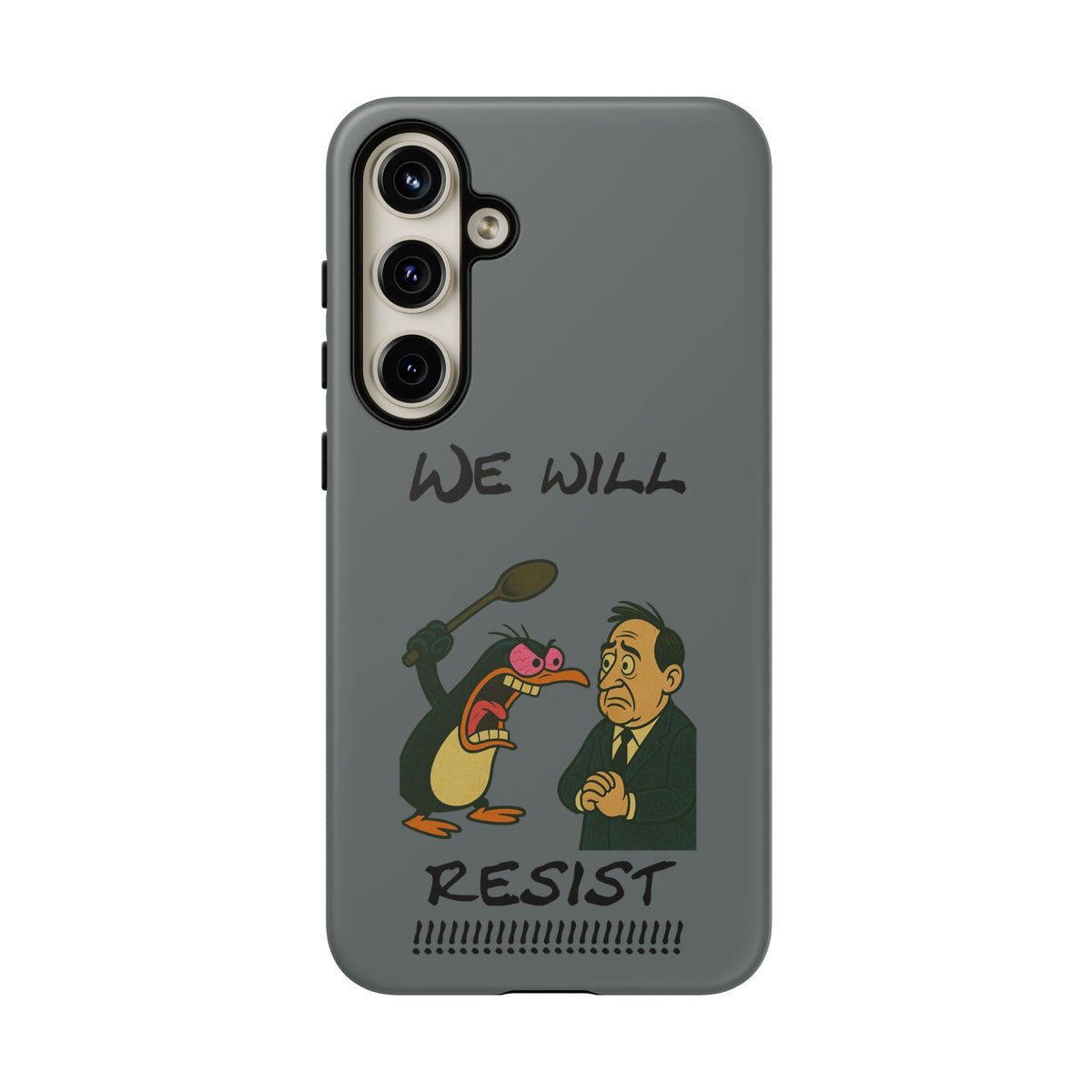 Phone Case - "We Will Resist" Cartoon Protest Design