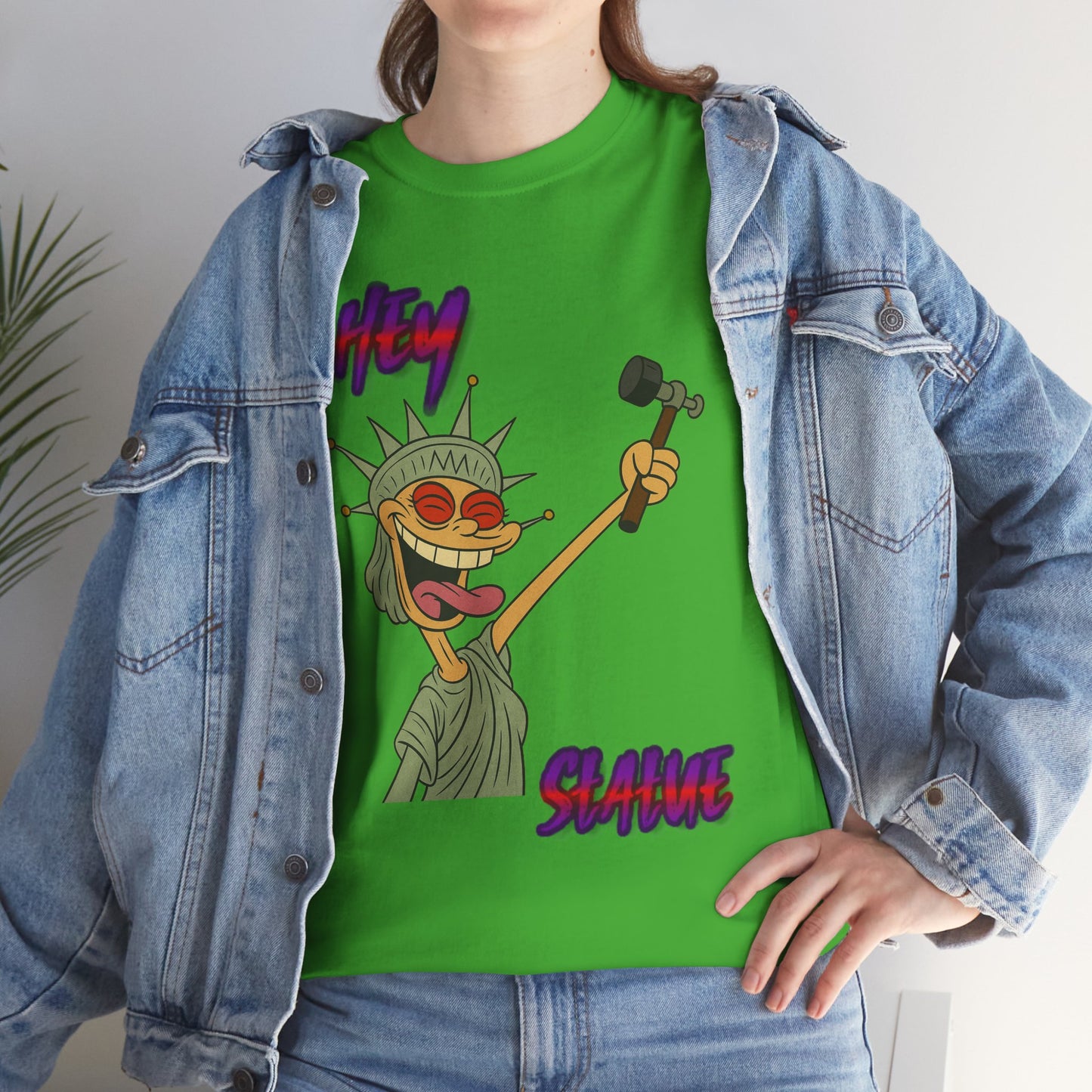 Statue of Liberty Graphic Tee, Funny T-Shirt, Unisex Cotton Shirt, Casual [...]