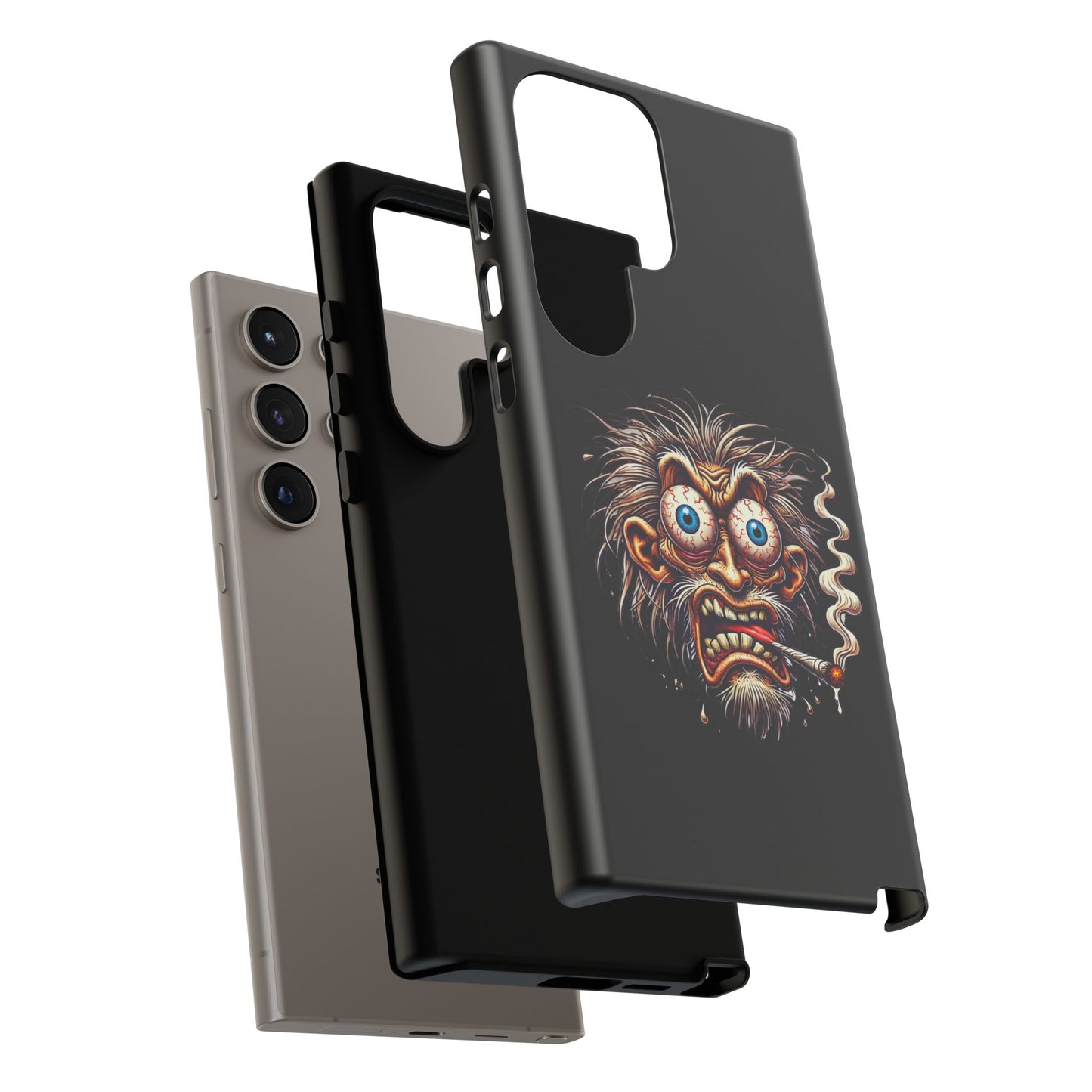 Phone Case — Wild Cartoon Monster Smoking Design