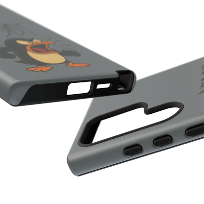 Resist Angry Penguin Phone Case — Protective iPhone Case with Bold Cartoon Design