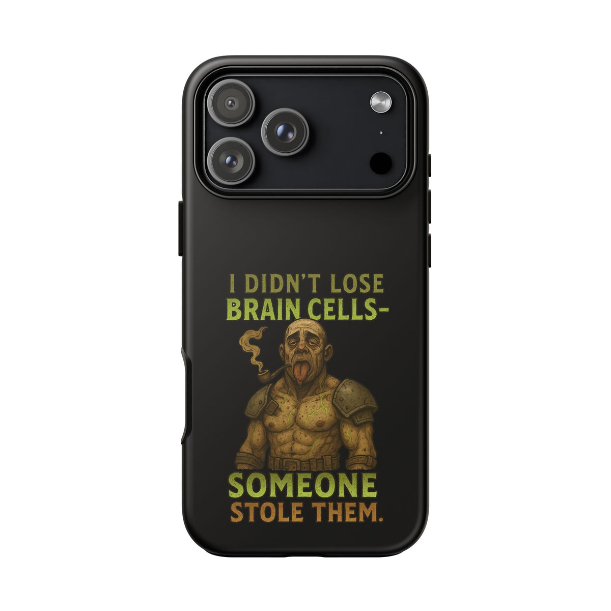 Phone Case — “I Didn’t Lose Brain Cells — Someone Stole Them” Humorous Zombie Graphic