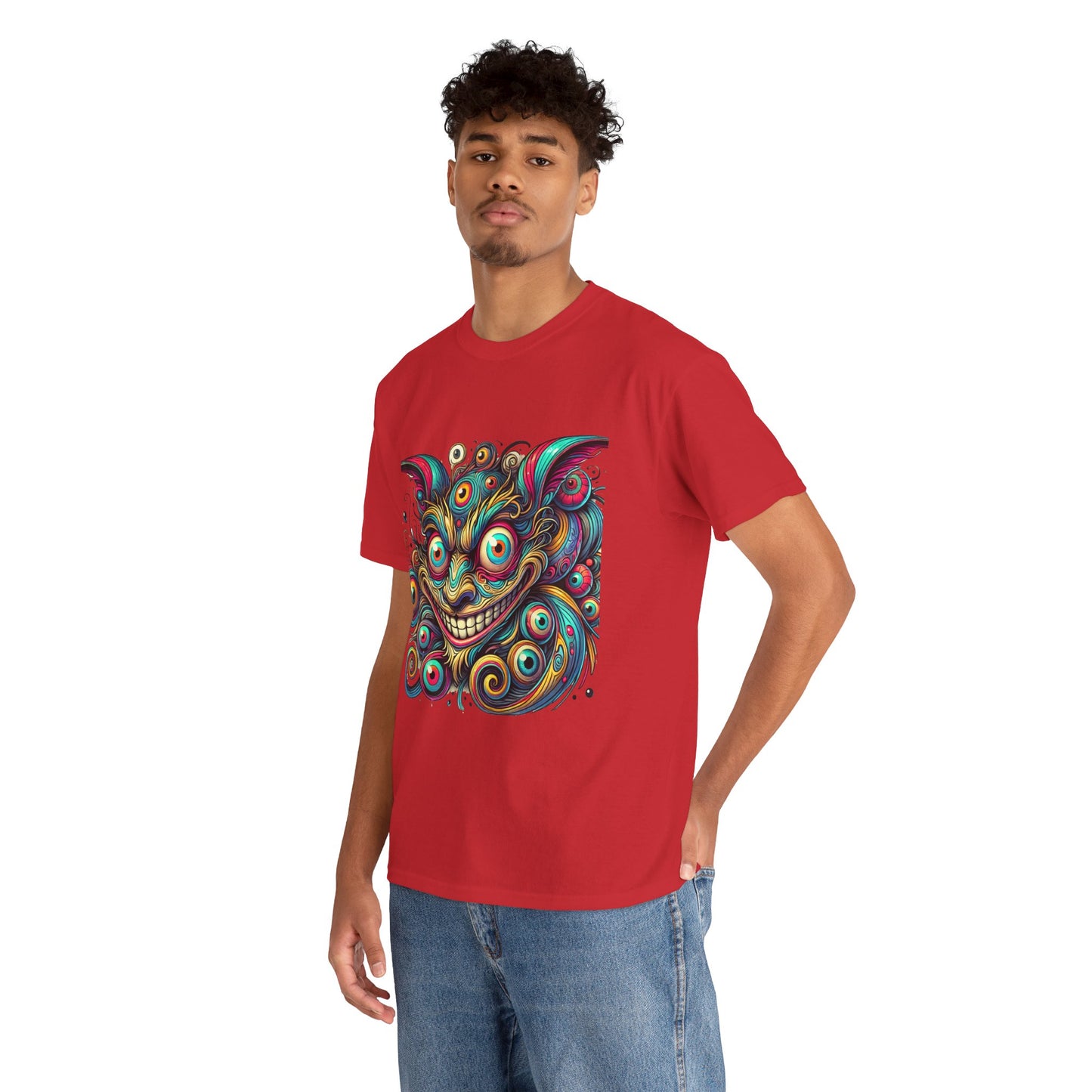 "Psychedelic Cheshire Cat" Trippy Art T-Shirt