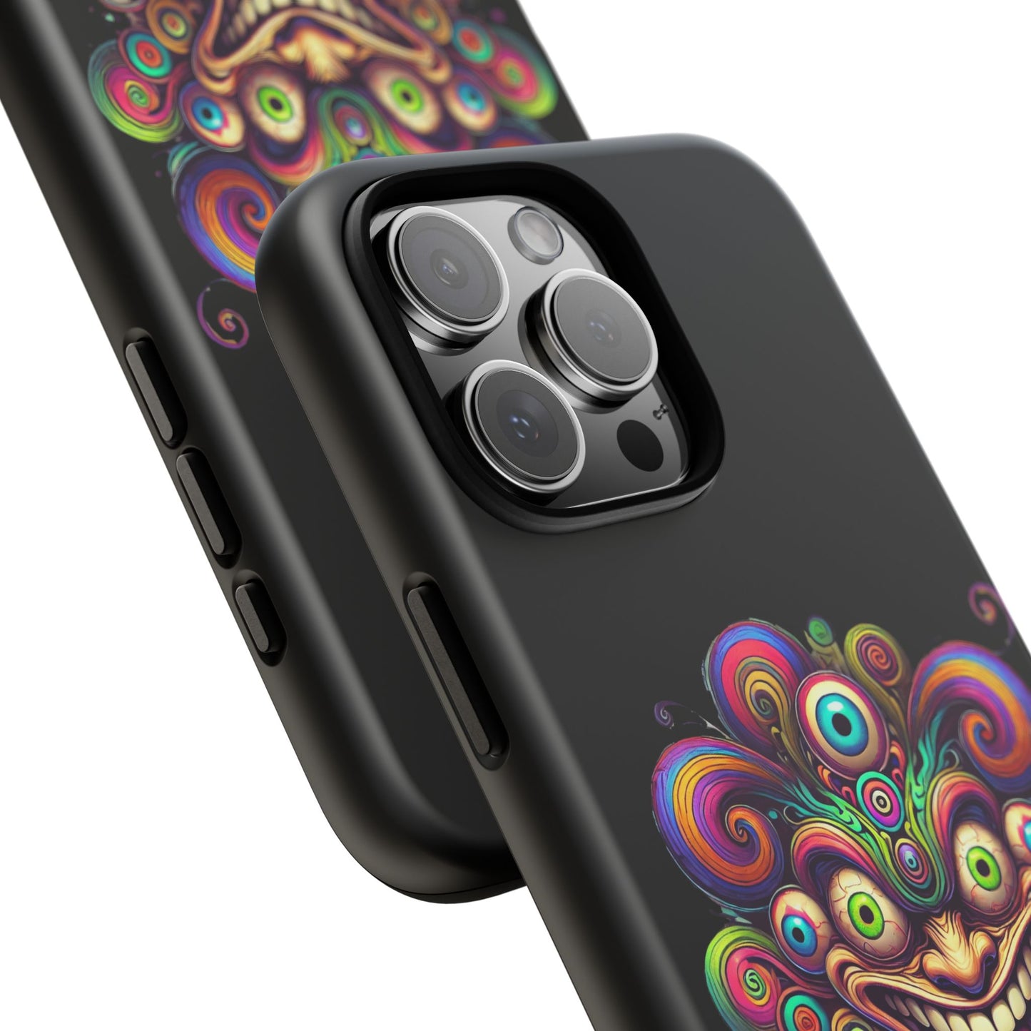 Psychedelic Jester Phone Case — Colorful Creepy Clown Tough Case