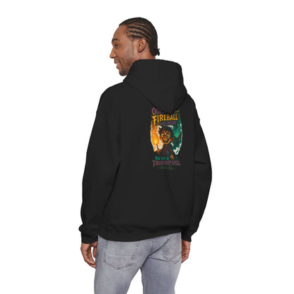 Fireball Demon Hoodie — Fiery Illustration Sweatshirt