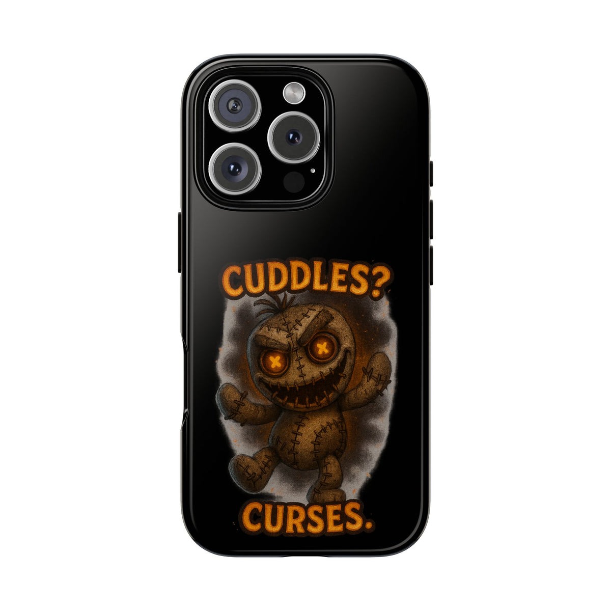 Phone Case — 'Cuddles? Curses.' Voodoo Doll Gothic Protective Case