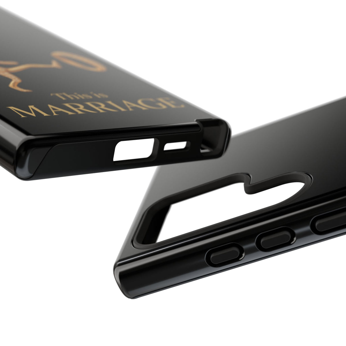 Phone Case - ‘This is Marriage’ Gold Ring Cartoon Design