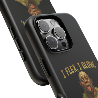 Phone Case — I Flex, I Glow Funny Muscular Guy Phone Cover