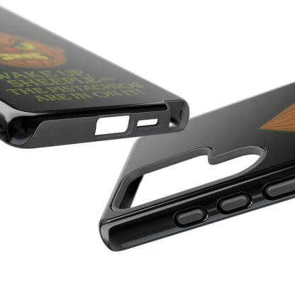 Angry Pistachio Phone Case — "Wake Up, Sheeple — The Pistachios Are In On It!"