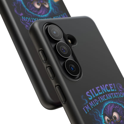 Phone Case — "Silence! I'm Mid-Incantation" Cute Angry Spider Magic Design