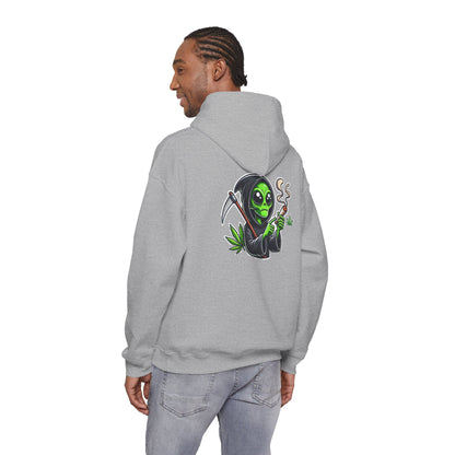 Reaper Smoking Weed Hoodie – Cannabis Grim Reaper Graphic Pullover