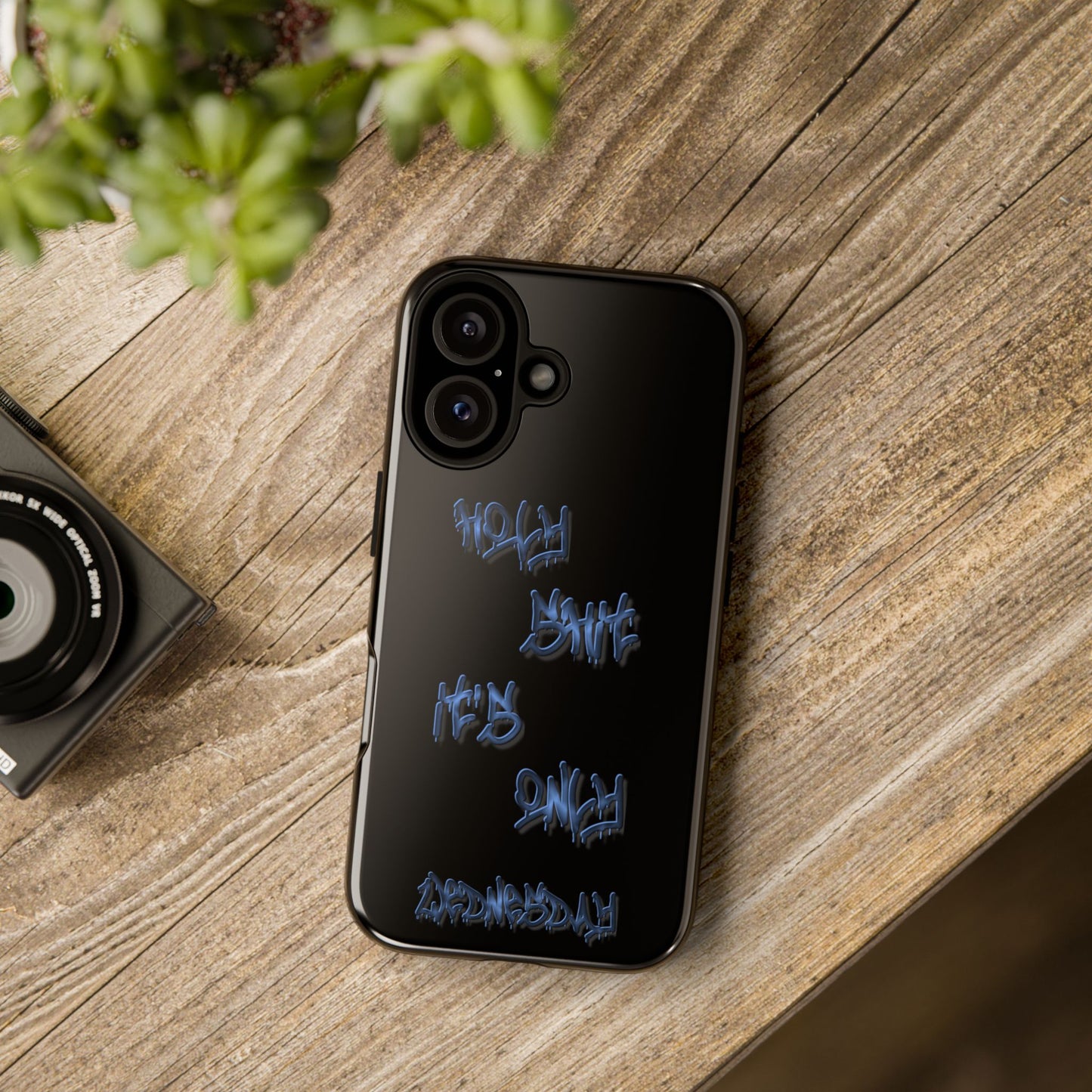 Phone Case — Blue Neon Graffiti "Tough Cases" Protective Cover