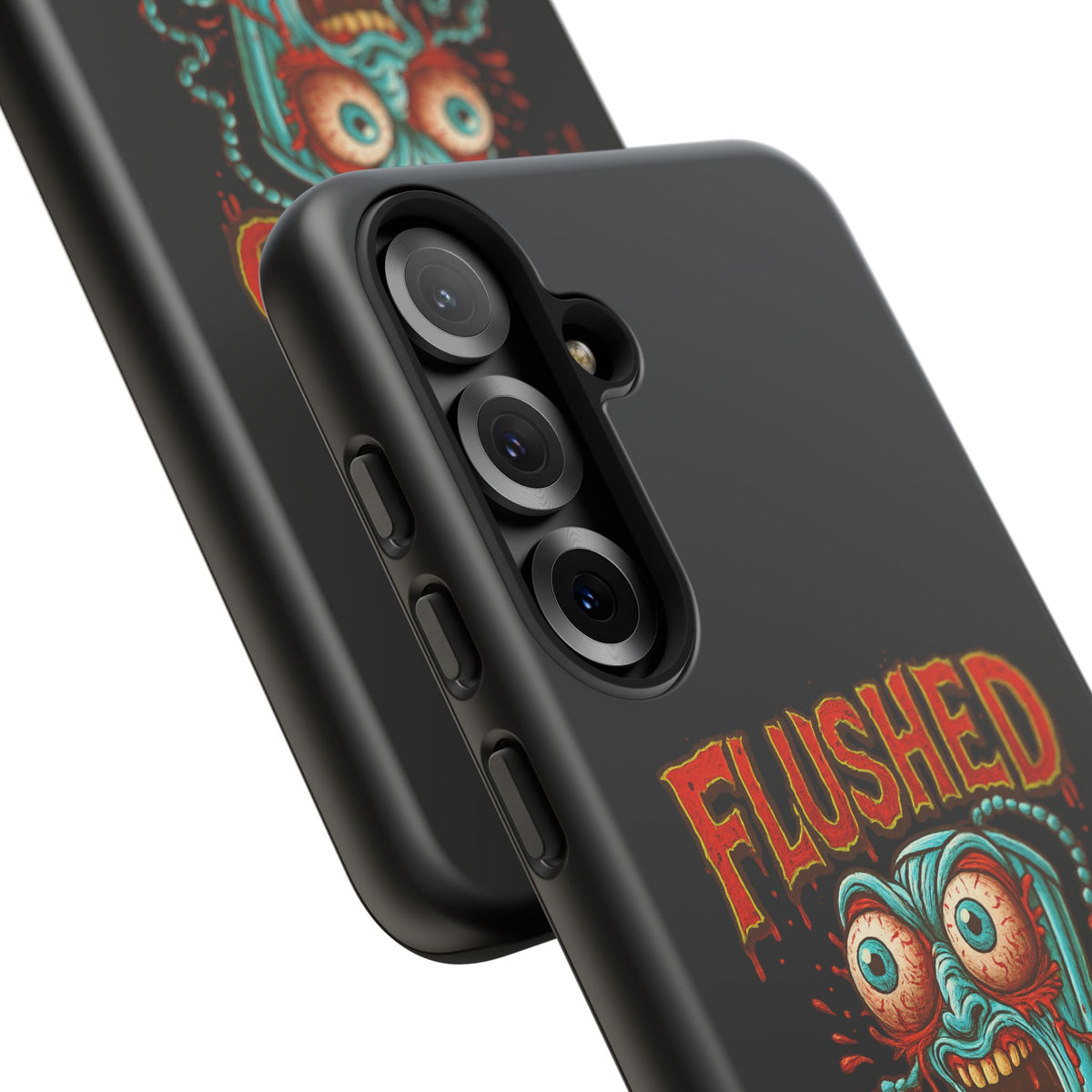 Phone Case — "Flushed But Not Forgotten" Horror Graphic iPhone Cover