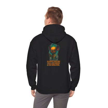 Creepy Mouse Hoodie — "Would Be Cheese in the Dark" Graphic Pullover