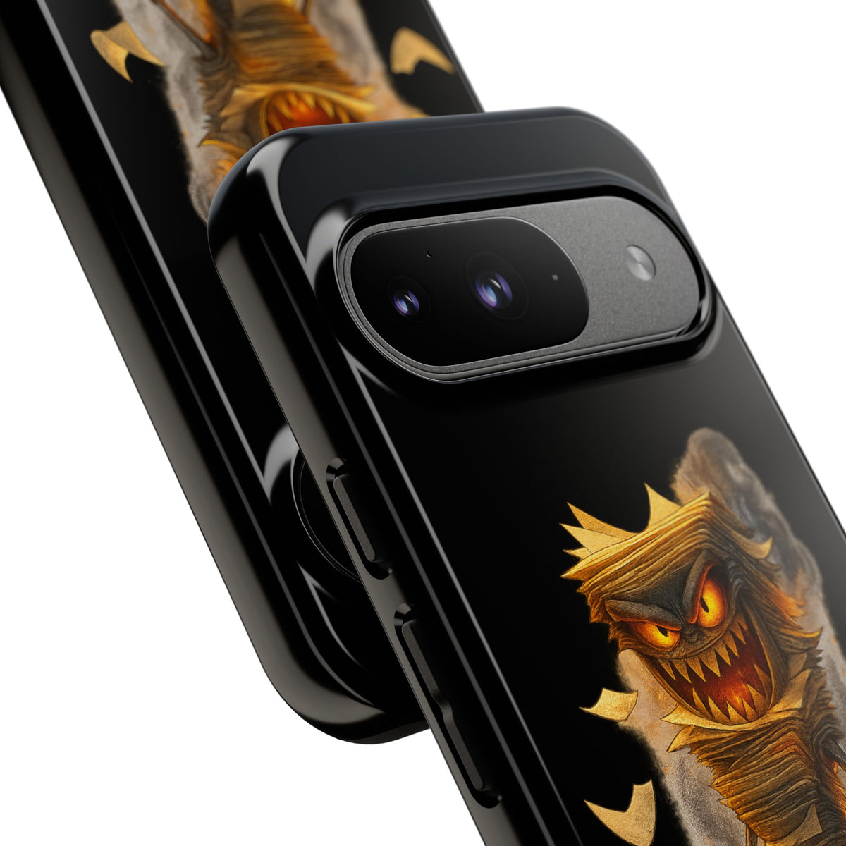 Phone Case — Halloween Mummy Creature “Stapled Your Soul to Page 666” Horror Design