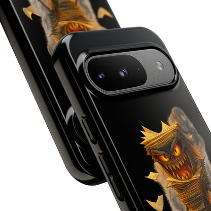 Phone Case — Halloween Mummy Creature “Stapled Your Soul to Page 666” Horror Design