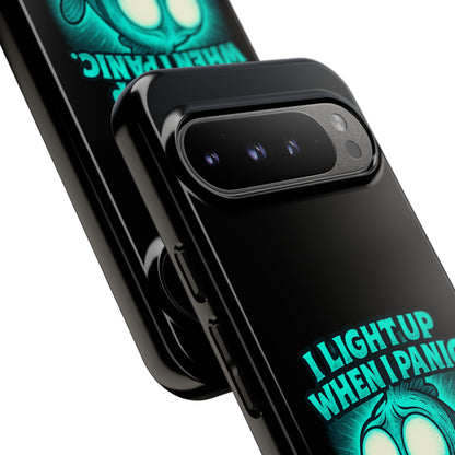 Phone Case — "I Light Up When I Panic" Glow Fish Anxiety Phone Case