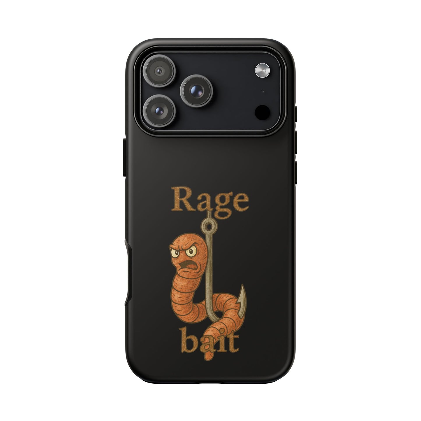 Phone Case — "Rage Bait" Angry Worm Fishing Design