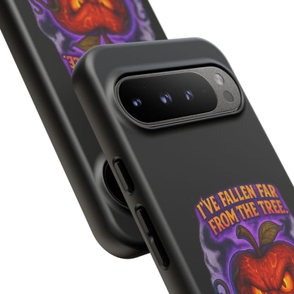 Phone Case — 'I've Fallen Far From the Tree, Straight Into Madness' Pumpkin Horror Design