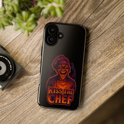 Phone Case — "Kiss the Chef" Neon Horror Chef Design