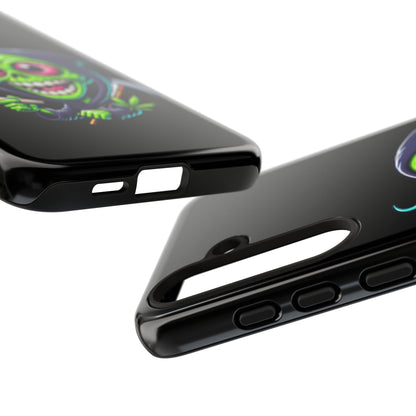 Grinning Stoner Grim Reaper Phone Case – Cannabis Skull iPhone Cover
