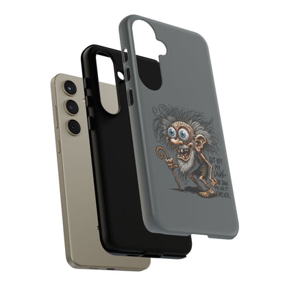 Phone Case — Funny Grumpy Troll Design: “Get Off My Lawn” Protective Cover