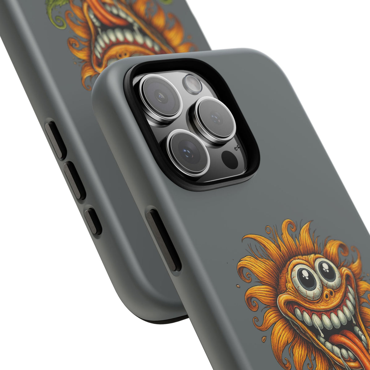 Funny Monster Sunflower Phone Case — "Photosynthesizing the Universe One Breakdown at a Time"