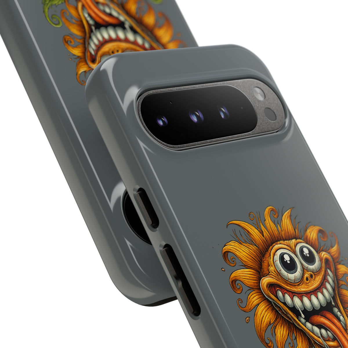 Funny Monster Sunflower Phone Case — "Photosynthesizing the Universe One Breakdown at a Time"