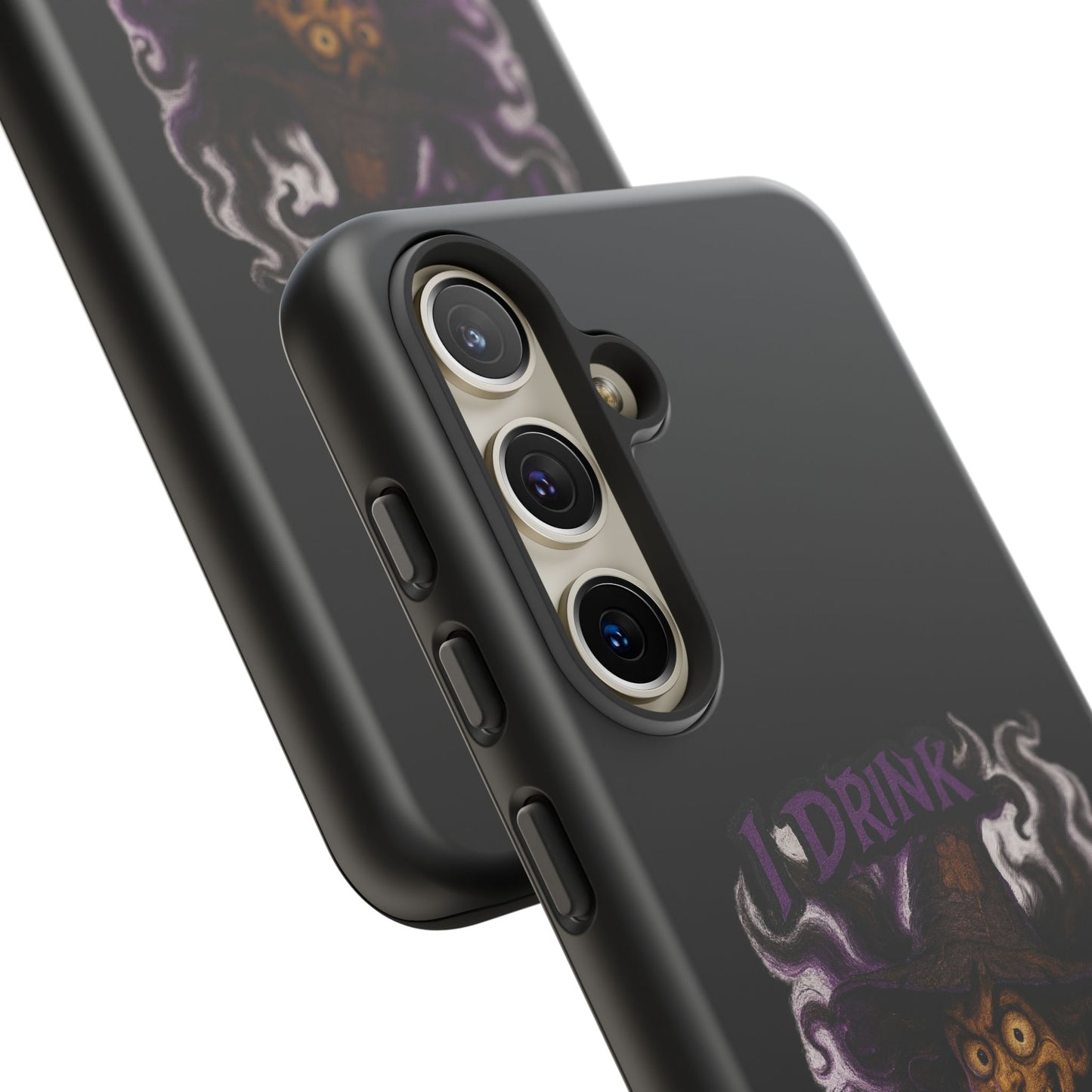 Phone Case — Witch Illustration "I Drink, Can't Pronounce" Protective Cover