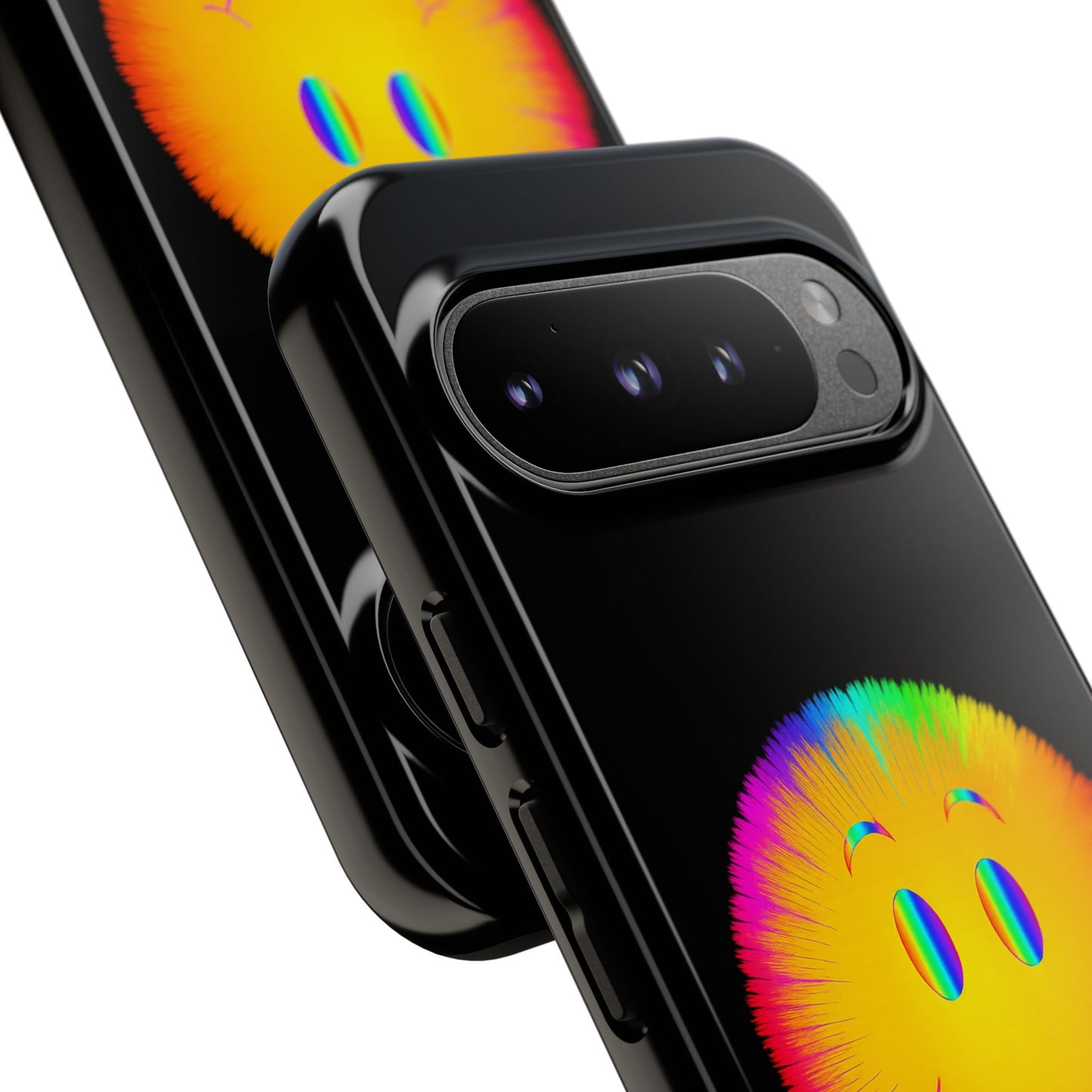 Phone Case — 'Dead Inside, But the Visuals Are Amazing' Rainbow Smiley