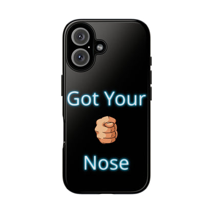 Got Your Nose Phone Case — Funny Neon Fist Design