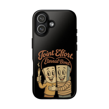Phone Case — "Joint Effort Eternal Bond" Retro Cannabis Matchstick Design