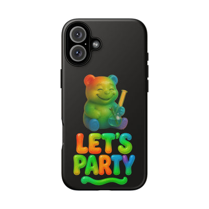 Let's Party Rainbow Bear Phone Case