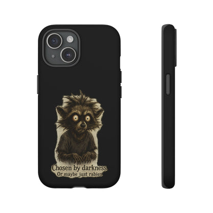 Phone Case — "Chosen by Darkness (Or Maybe Just Rabies)" Cute Creepy Lemur Design