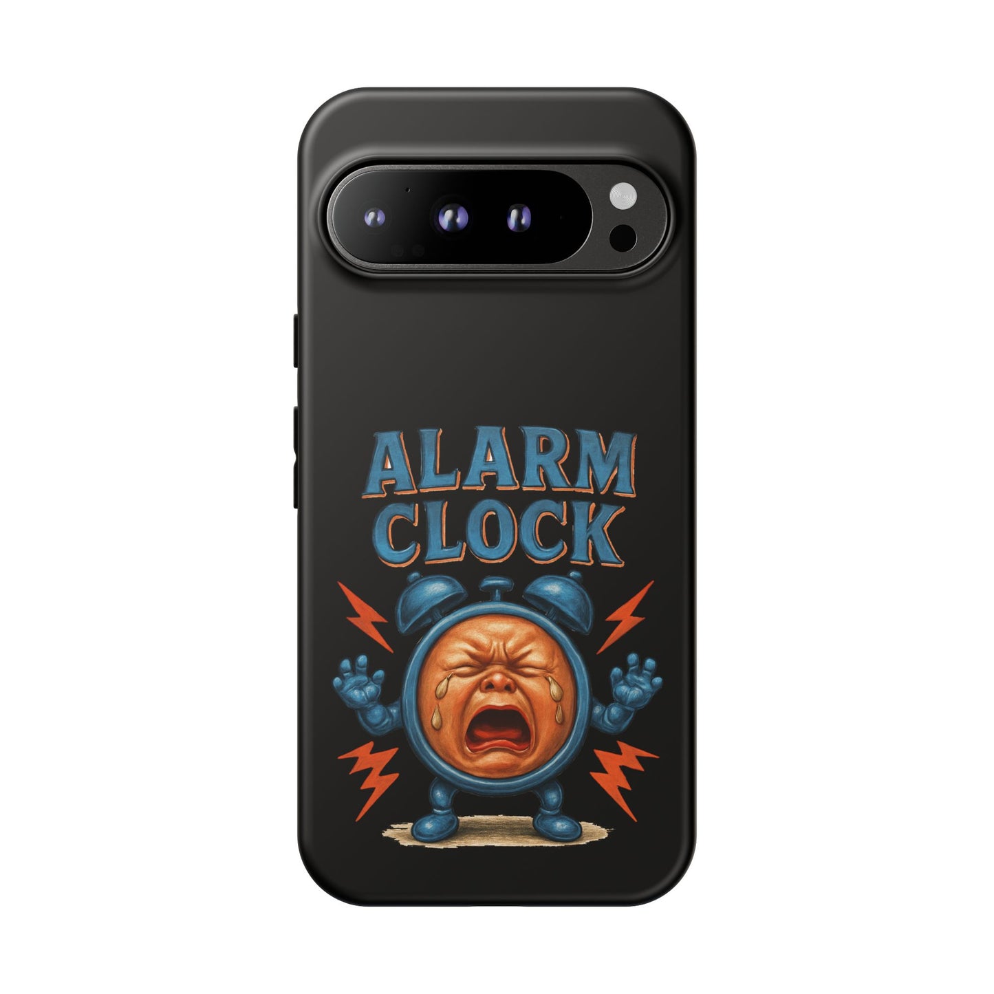 Phone Case — "Alarm Clock" Retro Screaming Clock Protective Cover