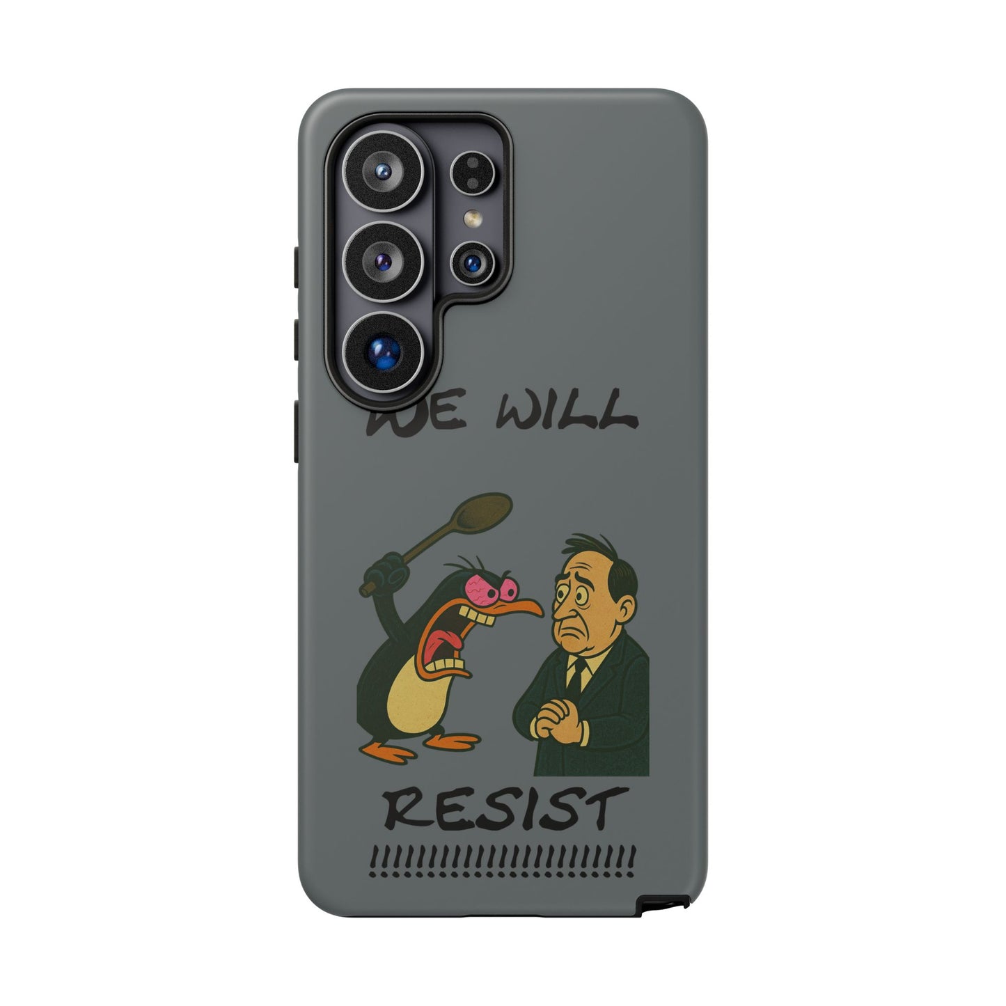 Phone Case - "We Will Resist" Cartoon Protest Design