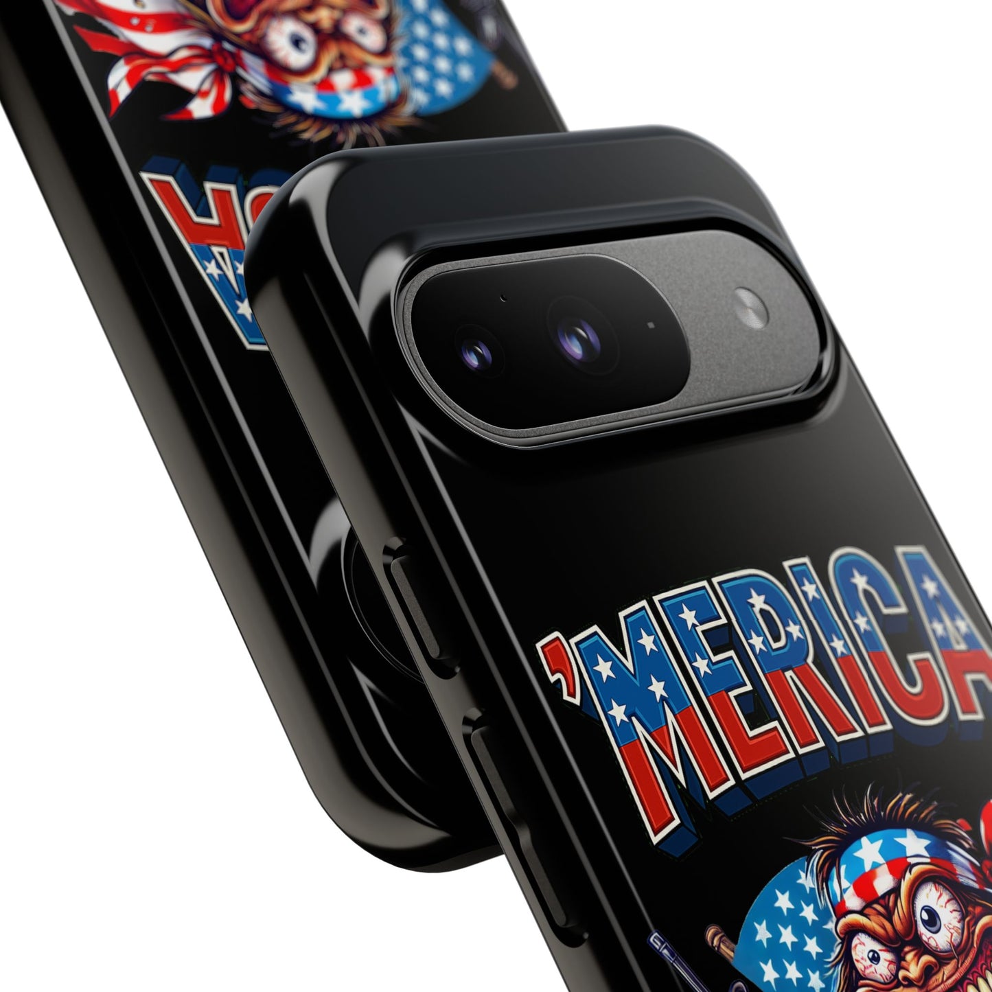 'MERICA Patriotic Phone Case — American Flag Madman Design