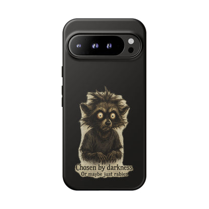 Phone Case — "Chosen by Darkness (Or Maybe Just Rabies)" Cute Creepy Lemur Design
