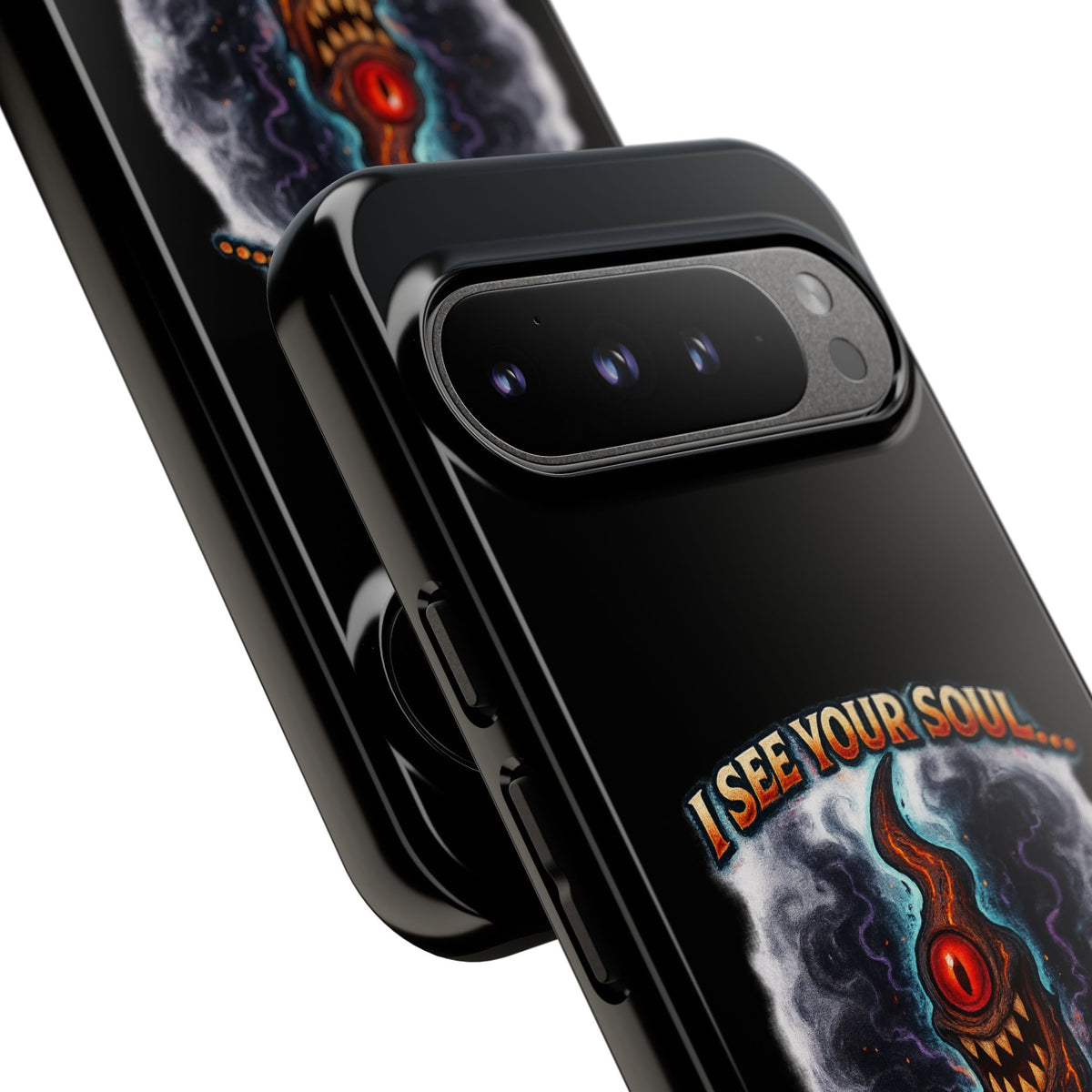 Phone Case — "I See Your Soul and It’s Disappointing" Dark Horror Graphic